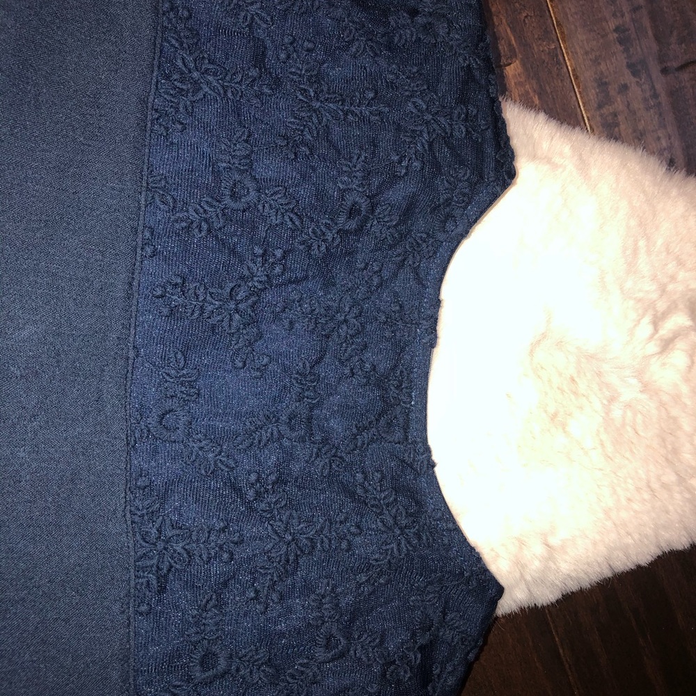 Hollister Navy Blue Short Sleeve Dress - Picture 4 of 4